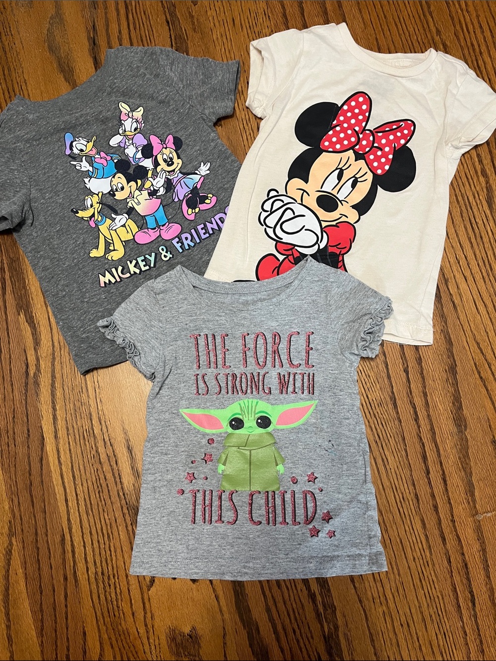 Disney Girls' Minnie & Friends Graphic and Star Wars Tees